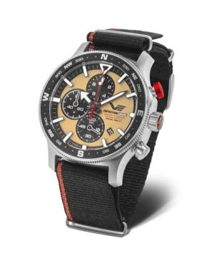 Vyriškas Sportinis Diver Kvarcinis Rodyklinis Watch Chronograph VOSTOK EUROPE 6S10-598A753SLBK-TEBK Smėlio spalvos Dial 43mm image 15