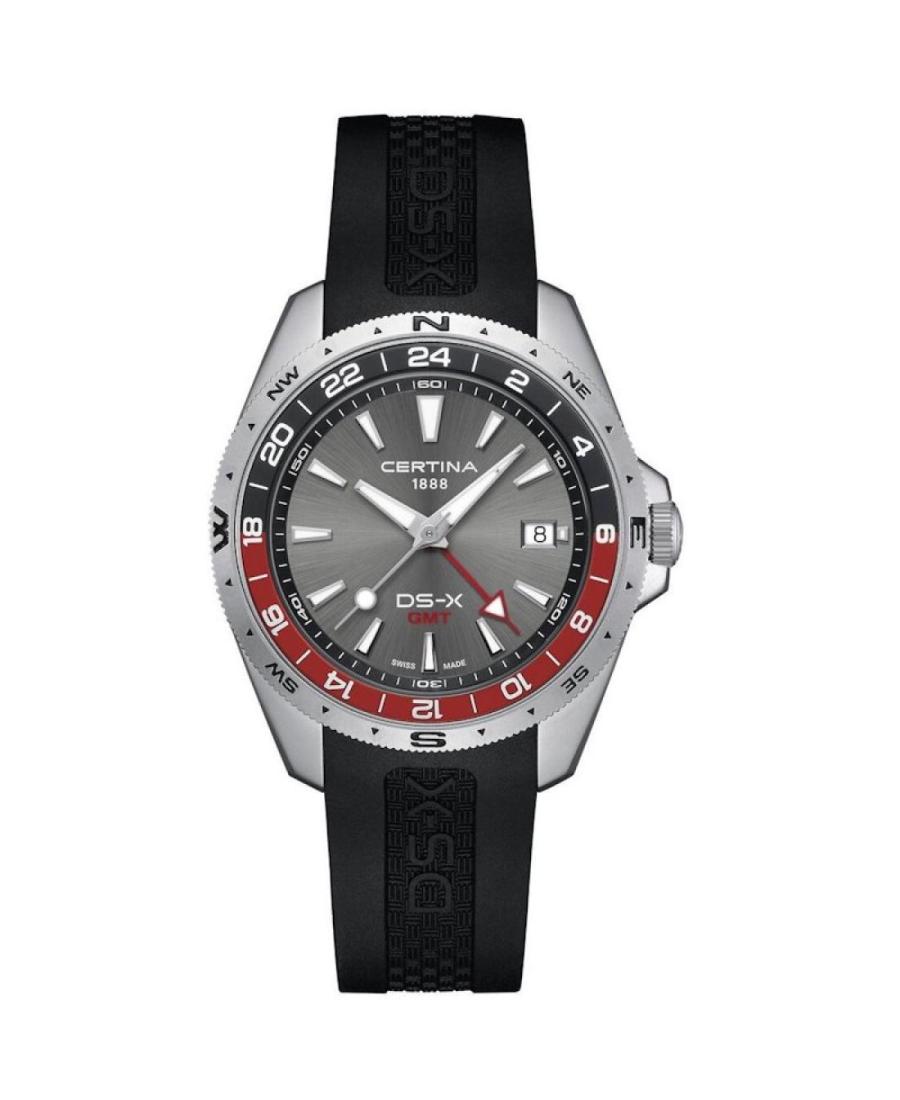 Mężczyźni sportowy Diver Szwajcar kwarcowy analogowe Zegarek CERTINA C047.452.17.081.01 Kolor srebrny Wybierz 41mm