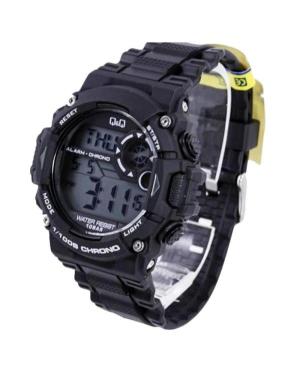 Men Sports Japan Quartz Digital Watch Alarm Q&Q M146J001Y Silver color Dial 48mm image 3