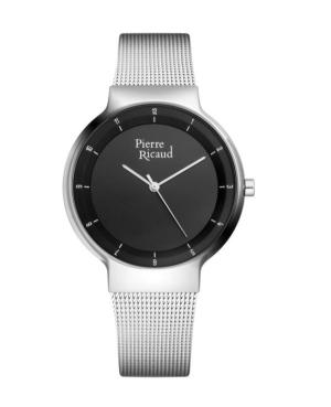 Men Classic Analog Quartz Watch PIERRE RICAUD Black Dial 40mm P91077.5114Q/T