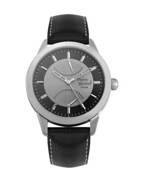 Men Classic Analog Quartz Watch PIERRE RICAUD Silver color Dial P97011.5217Q
