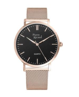 Мужские Классические Аналоговые Кварцевые Часы PIERRE RICAUD Черный Циферблат 40mm P91082.9114Q