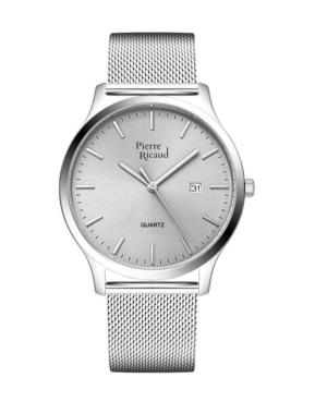 Mężczyźni Classic Analog kwarcowy Zegarek PIERRE RICAUD Kolor srebrny Wybierz 40mm P91094.5117Q