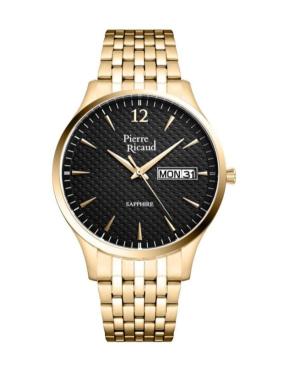 Vyriškas Classic Analog Kvarcinis Watch PIERRE RICAUD Juodas Dial 42mm P91093.1154Q