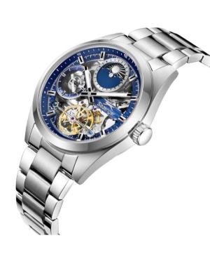 Men Klasické Automatic Analog Watch Skeleton SLAZENGER SL.9.2558.2.02 Modrá Dial 41.5mm image 3