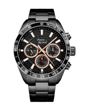 Vyriškas Classic Analog Watch PIERRE RICAUD Juodas Dial 44mm P97031.B1R4QF