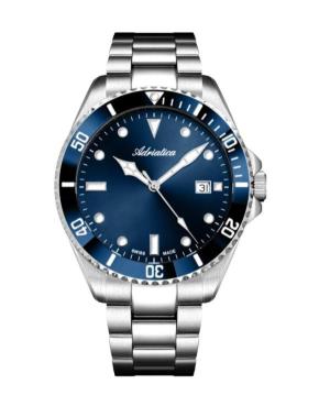 Mężczyźni Classic Analog Szwajcar kwarcowy Zegarek ADRIATICA Niebieska Wybierz 41mm A8347.T195Q
