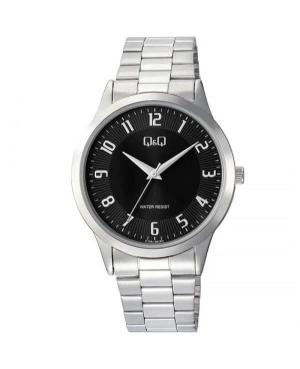 Vyriškas Klasikinis Japoniškas Kvarcinis Rodyklinis Watch Q&Q C10A-061PY Juodas Dial 40mm