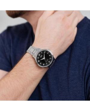 Men Classic Japan Quartz Analog Watch Q&Q C10A-061PY Black Dial 40mm image 1