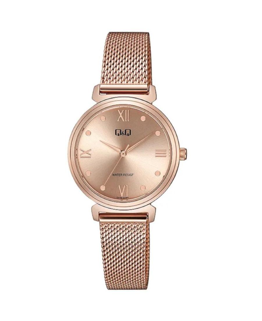 Moteriškas Klasikinis Japoniškas Kvarcinis Rodyklinis Watch Q&Q Q27B-004PY Rožinis Dial