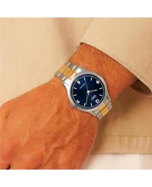 Men Klasické Japan Quartz Analog Watch Q&Q C10A-056PY Modrá Dial 40mm image 1