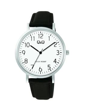 Men Klasické Japan Quartz Analog Watch Q&Q C34A-007PY Bílá Dial 40mm