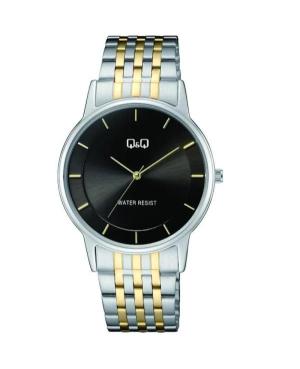 Men Klasické Japan Quartz Analog Watch Q&Q C62A-002PY Černá Dial