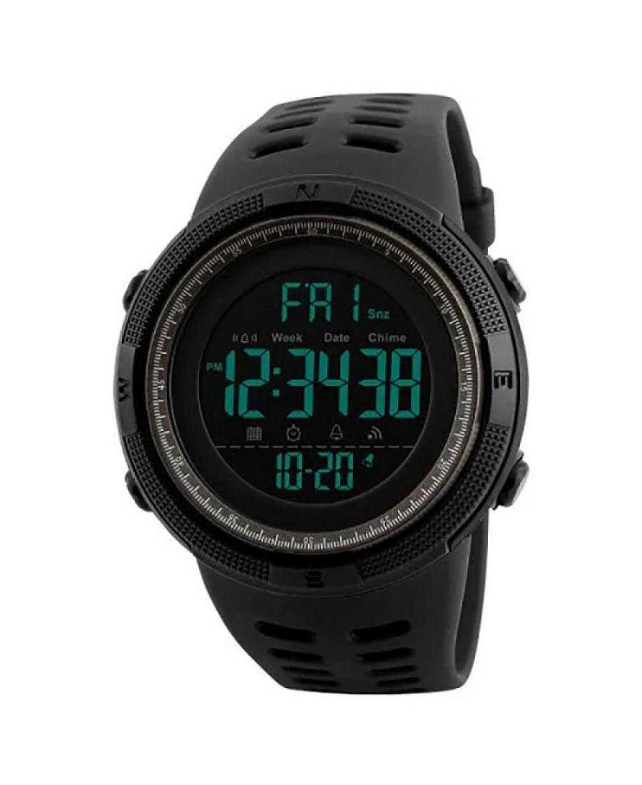 Men Sports Functional Quartz Digital Watch Timer SKMEI 1251BK Schwarz Dial 49mm