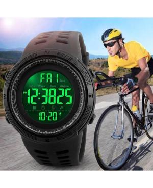Men Sports Functional Quartz Digital Watch Timer SKMEI 1251BK Schwarz Dial 49mm image 2