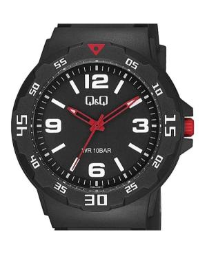 Vyriškas Japoniškas Kvarcinis Rodyklinis Watch Q&Q V02A-013VY Juodas Dial 43mm image 2