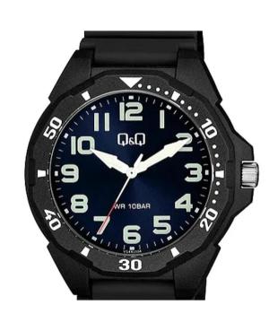 Men Japan Quartz Analog Watch Q&Q VS44J004Y Modrá Dial 43mm image 2