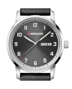 Men Klasické Swiss Quartz Analog Watch WENGER 01.1541.116 Černá Dial 42mm image 4