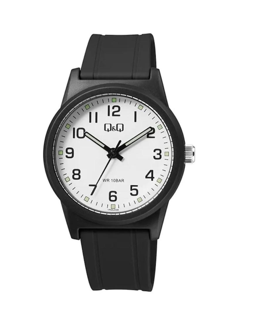 Mężczyźni Japonia kwarcowy analogowe Zegarek Q&Q VR35J028Y Biały Wybierz 40mm