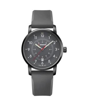 Men Klasické Swiss Quartz Analog Watch WENGER 01.1641.120 Silver color Dial 42mm
