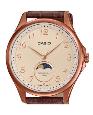 Men Klassisch Japan Quartz Analog Watch CASIO MTP-M110RL-5AVER Golden Dial 42.5mm image 5