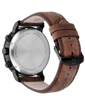 Men Sports Klassisch Swiss Quartz Analog Watch Chronograph WENGER 01.1843.107 Schwarz Dial 45mm image 1