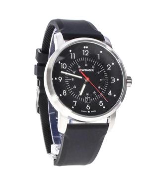 Men Klasické Swiss Quartz Analog Watch WENGER 01.1641.115 Černá Dial 42mm image 5