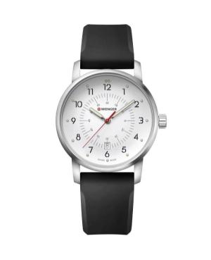 Men Klasické Swiss Quartz Analog Watch WENGER 01.1641.113 Bílá Dial 42mm