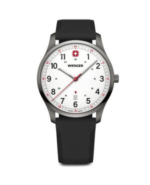 Men Klassisch Sports Swiss Quartz Analog Watch WENGER 01.1441.132 Weiß Dial 42mm