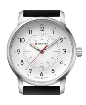 Men Klassisch Swiss Quartz Analog Watch WENGER 01.1641.113 Weiß Dial 42mm image 5