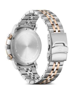 Men Klassisch Swiss Quartz Analog Watch Chronograph WENGER 01.1743.129 Schwarz Dial 42mm image 2