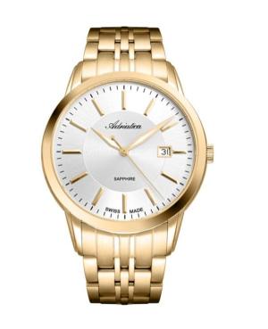 Vyriškas Classic Analog Klasikinis Swiss Kvarcinis Watch ADRIATICA Sidabras Dial 42mm A8306.1113Q