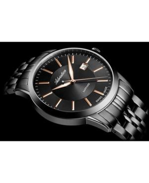 Men Classic Analog Klassisch Swiss Quartz Watch ADRIATICA Schwarz Dial 42mm A8306.S1R6Q image 4