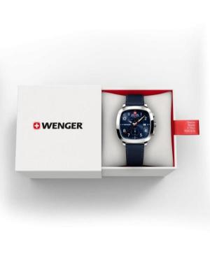 Vyriškas Sportinis Swiss Kvarcinis Rodyklinis Watch Chronograph WENGER 01.1933.110 Mėlyna Dial 40mm image 3