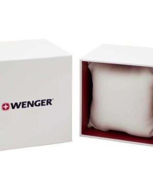 Men Classic Swiss Quartz Analog Watch Chronograph WENGER 01.1543.109 Black Dial 44mm image 1