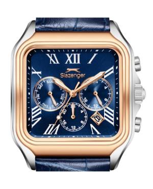 Men Klasické Quartz Analog Watch SLAZENGER SL.9.2548.2.03 Modrá Dial 40mm image 3
