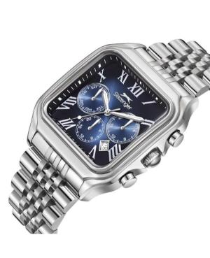 Vyriškas Klasikinis Kvarcinis Rodyklinis Watch SLAZENGER SL.9.2547.2.04 Mėlyna Dial 40mm image 4