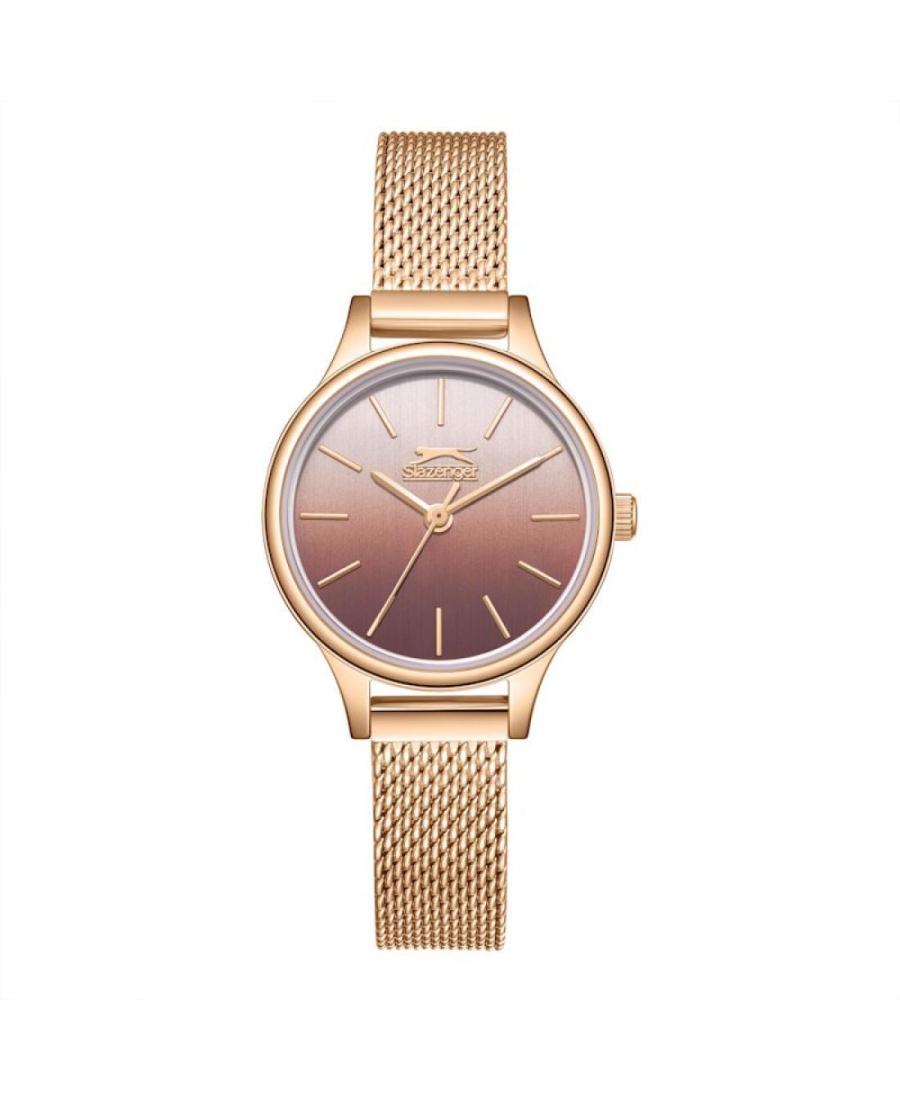 Women Classic Quartz Analog Watch SLAZENGER SL.9.2458.3.05 Brown Dial