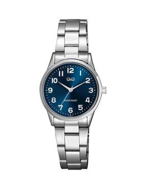Women Classic Japan Quartz Analog Watch Q&Q C11A-003PY Blue Dial 30mm