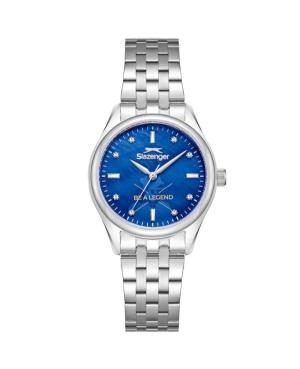 Women Klasické Quartz Analog Watch SLAZENGER SL.9.2528.3.08 Modrá Dial
