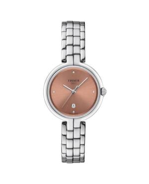 Women Classic Swiss Quartz Analog Watch TISSOT T094.210.11.336.00 Brown Dial 30mm