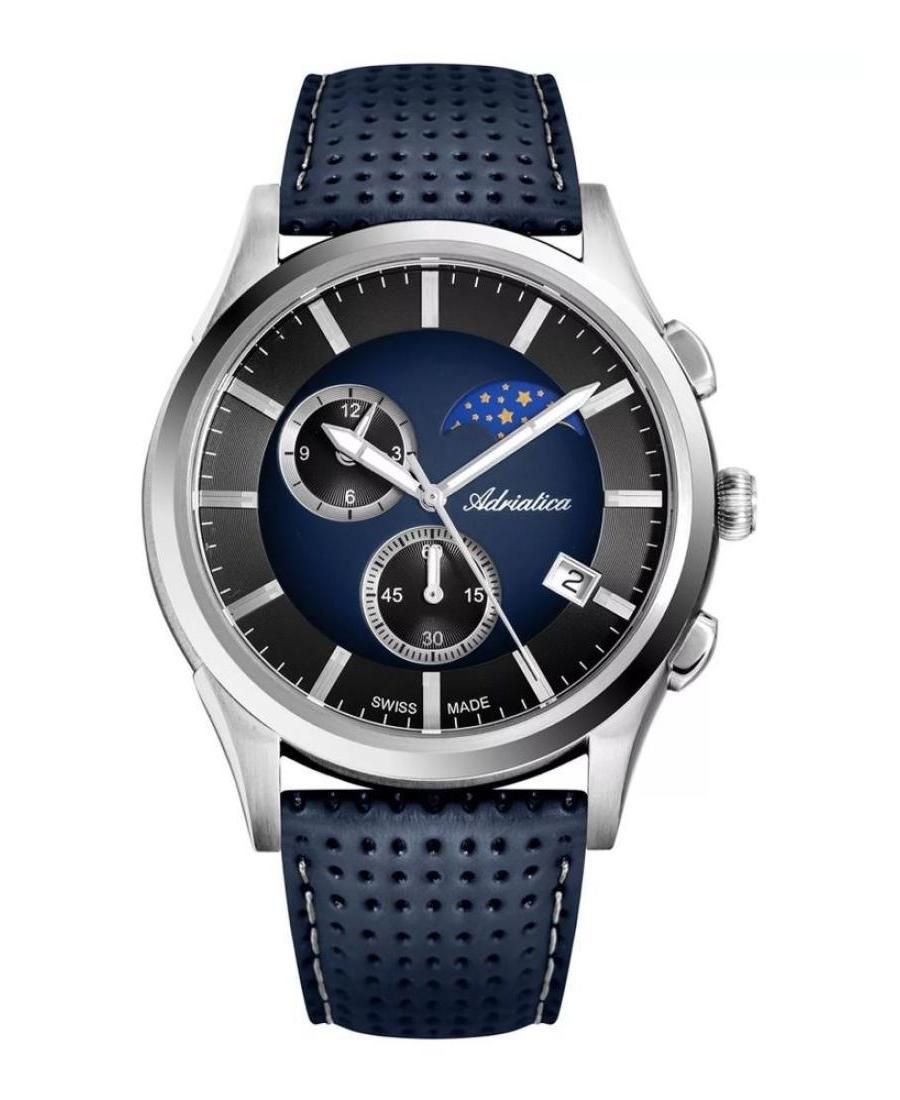 Mężczyźni Classic Analog klasyczny Szwajcar kwarcowy Zegarek Chronograf ADRIATICA Wielokolorowy Wybierz 46mm A8282.5215CH