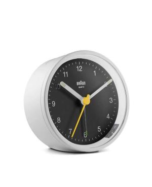 Braun BC12WB Quartz Alarm Clock Plastic White