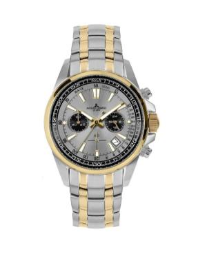 Mężczyźni klasyczny sportowy Diver kwarcowy analogowe Zegarek Chronograf JACQUES LEMANS 1-2117ZM Kolor srebrny Wybierz 44mm