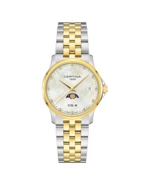Women Klassisch Swiss Quartz Analog Watch CERTINA C045.223.22.111.00 Mother of Pearl Dial