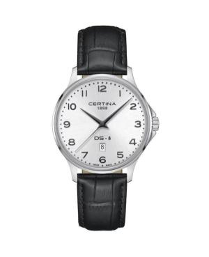 Vyriškas Klasikinis Swiss Kvarcinis Rodyklinis Watch CERTINA C045.410.16.032.00 Sidabras Dial 40mm