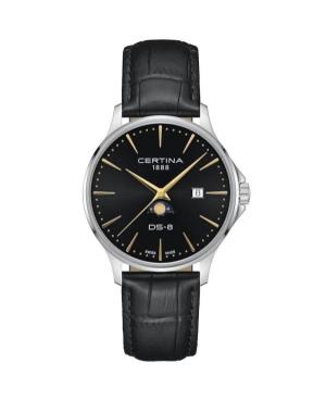 Men Klassisch Swiss Quartz Analog Watch CERTINA C045.423.16.051.00 Schwarz Dial 38mm