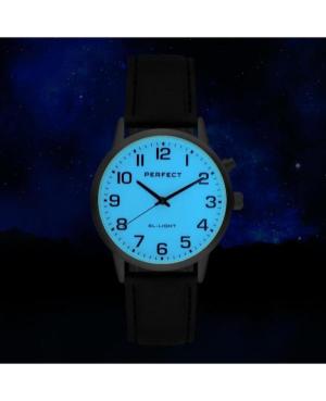 Мужские Классические Кварцевые Аналоговый Часы PERFECT EL001W-01 Белый Циферблат 40mm изображение 2