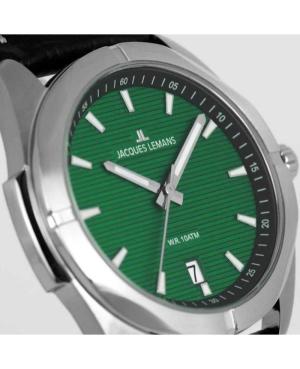 Women Klasické Quartz Analog Watch JACQUES LEMANS 1-2178D Zelená Dial 34mm image 4