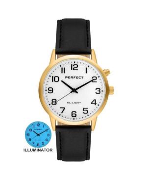 Men Klasické Quartz Analog Watch PERFECT EL001W-04 Bílá Dial 40mm